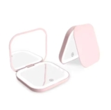 מראה קוסמטית קומפקטי עם תאורת LED